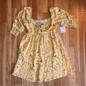 O'Neill Cream Tan Ruffled Tiered Sundress